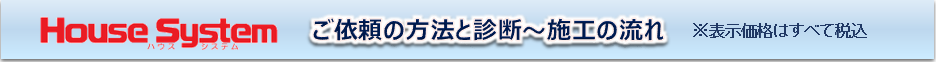 ご依頼の方法と診断から施工の流れ