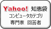 Yahoo! 知恵袋、コンピュータカテゴリ、専門家 回答者